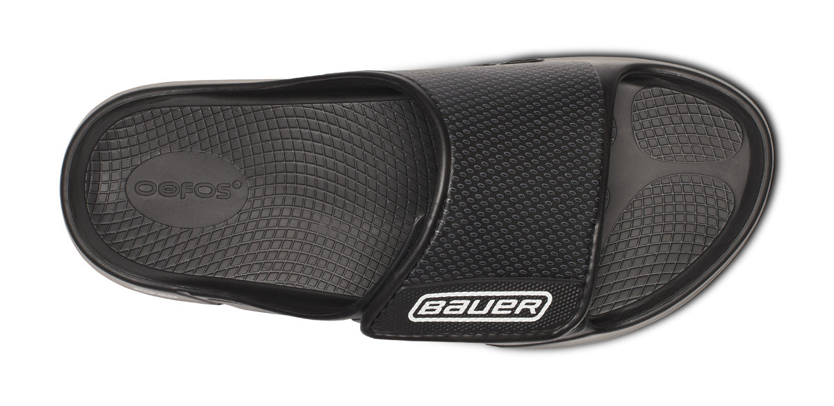 BAUER/OOFOS Women's OOahh Sport Flex Sandal – Black